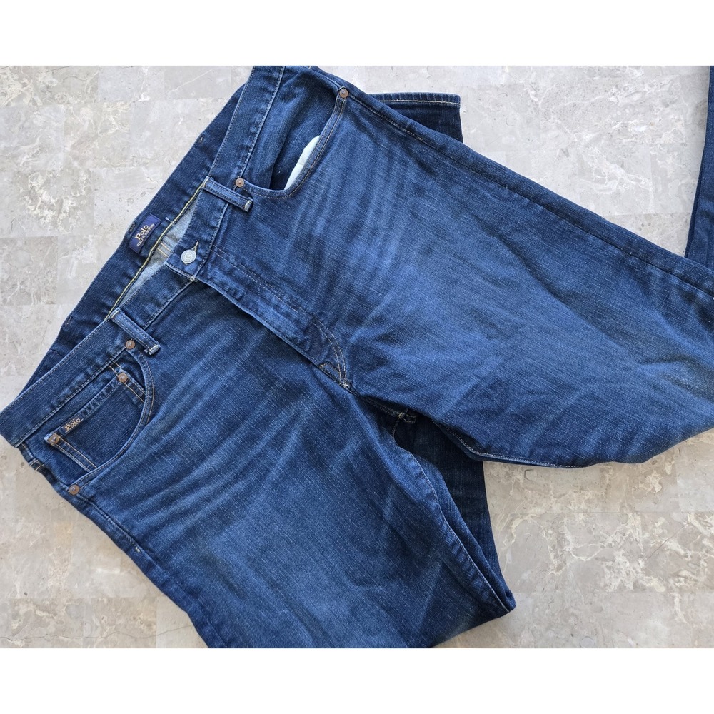 Polo Ralph Lauren Sullivan Slim Jeans Dark Wash Denim Mens 40x32